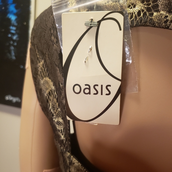 Black Gold OASIS Lace Dress - Picture 8 of 12